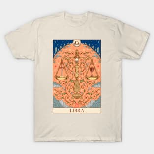 Zodiac sign tarot card Libra T-Shirt